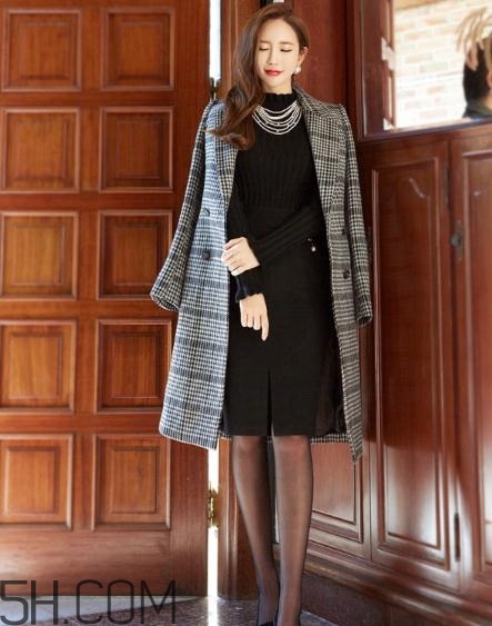 韓版格子大衣怎么搭配？韓版格子大衣搭配圖片