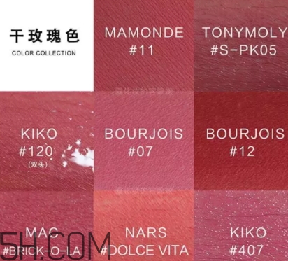 干玫瑰色口紅哪個(gè)牌子好？干玫瑰色口紅真人試色