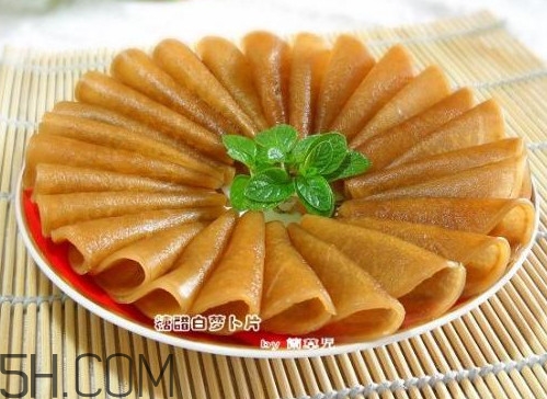 糖醋蘿卜皮怎么做？怎么用菜刀削蘿卜皮和薄蘿卜片