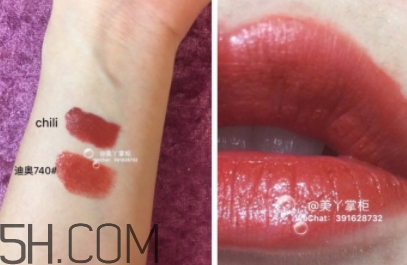 迪奧740和chili像嗎？迪奧740和mac chili對比