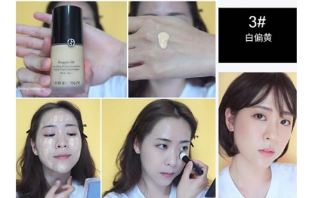 阿瑪尼大師粉底液色號(hào)選擇 阿瑪尼大師粉底液試色圖 阿瑪尼大師粉底液色號(hào)選擇 阿瑪尼大師粉底液試色圖
