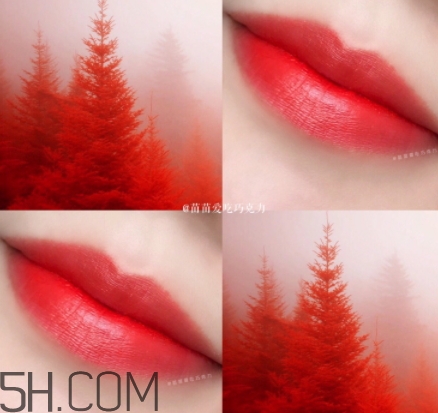 橘紅色口紅是什么顏色？橘紅色口紅試色效果圖