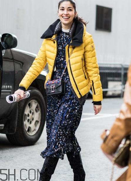 黃色棉服怎么搭配？黃色棉襖搭配圖片