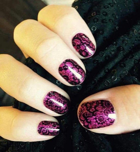 春天什么樣的美甲好看？美甲蕾絲款式圖片大全