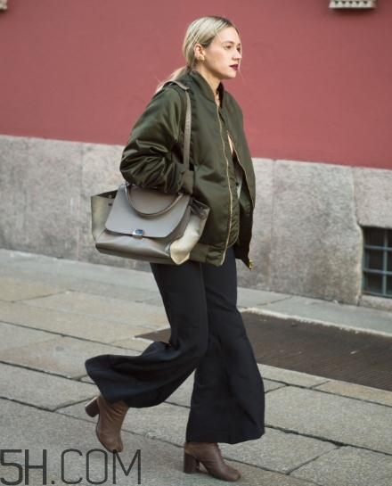 綠色飛行夾克怎么搭配？綠色飛行員夾克搭配女
