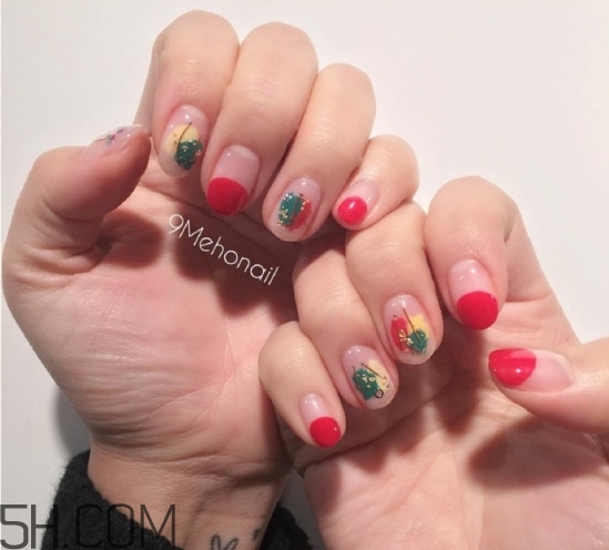 水染美甲用的什么指甲油？2018秋冬美甲最新款圖片