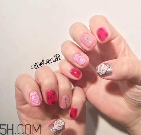 水染美甲用的什么指甲油？2018秋冬美甲最新款圖片