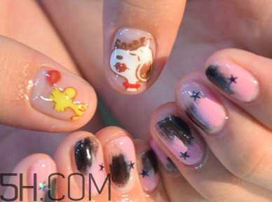 手黃做什么美甲好看？2018全新卡通可愛美甲款式