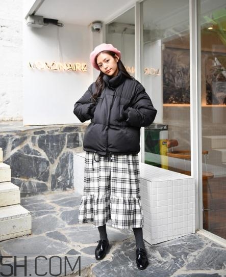 棉服搭配長裙好看嗎？棉襖搭配長裙圖片