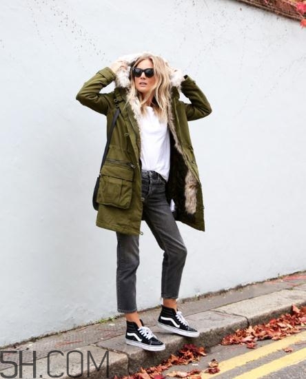 派克大衣搭配什么鞋子？派克大衣搭配鞋子圖片