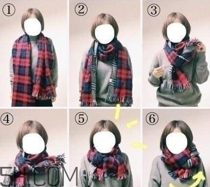 水波大圍巾怎么系好看？水波大圍巾系法圖解