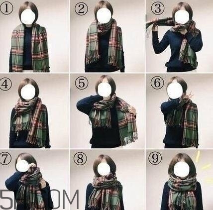 水波大圍巾怎么系好看？水波大圍巾系法圖解