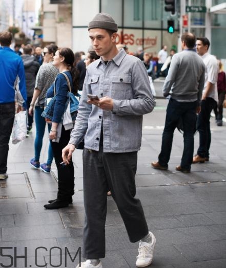 男士九分褲配什么襪子好看？男士九分褲搭配襪子圖片