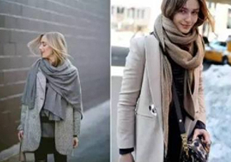 圍巾與大衣怎么搭配？灰色圍巾怎么搭配？