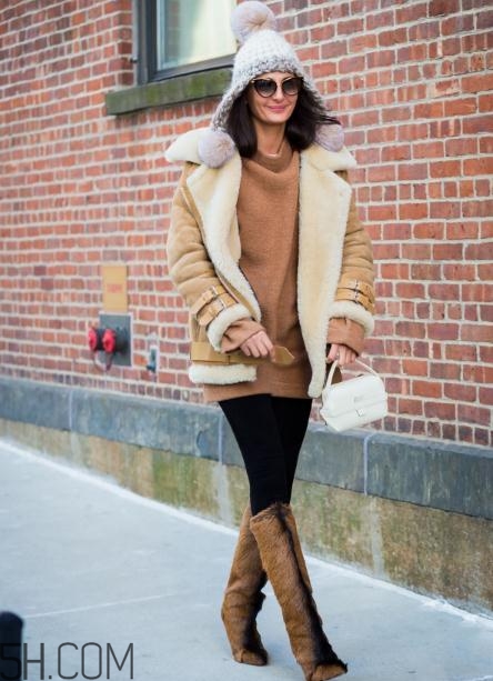 皮毛一體里面怎么搭配？皮毛一體內搭什么好看？