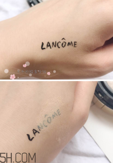 蘭蔻菁純氣墊粉底液110號色適合黃皮嗎？真人試色