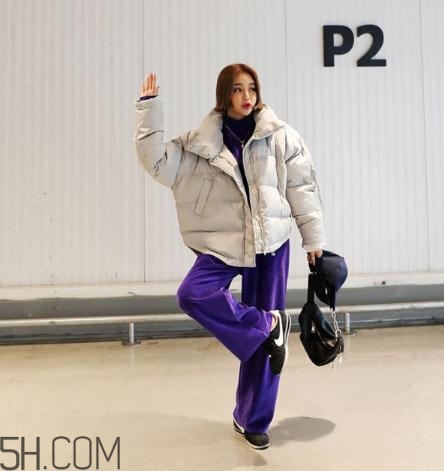 面包服配闊腿褲好看嗎？面包服搭配闊腿褲圖片