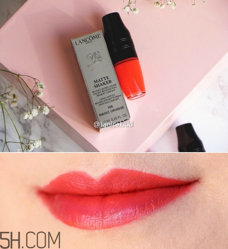 蘭蔻搖搖樂啞光唇釉186是什么顏色？蘭蔻氣墊光霧唇露試色