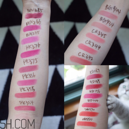 植村秀柔霧系列最全試色 你適合什么顏色？