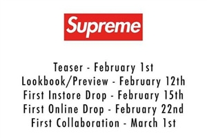 supreme2018春夏系列什么時候發(fā)售？