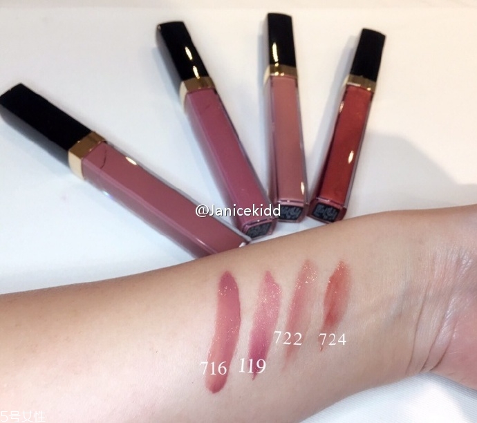 香奈兒可可小姐唇露748什么色？香奈兒水晶糖光透唇釉全試色