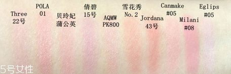 腮紅什么牌子好用？2018腮紅排行榜10強