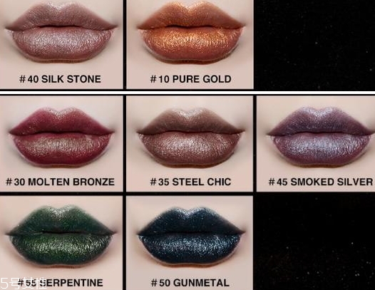 美寶蓮金屬唇膏色號(hào)試色 首支啞光金屬唇膏全試色