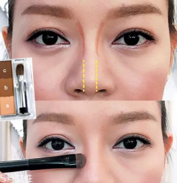 眉粉可以當鼻影用嗎？眉粉這樣畫鼻影
