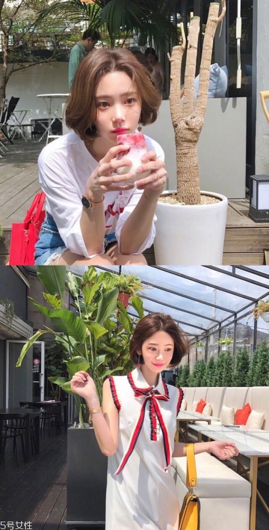 短發(fā)波波頭怎么樣好看 知性又輕熟的韓式中分短發(fā) 短發(fā)波波頭怎么樣好看 知性又輕熟的韓式中分短發(fā)