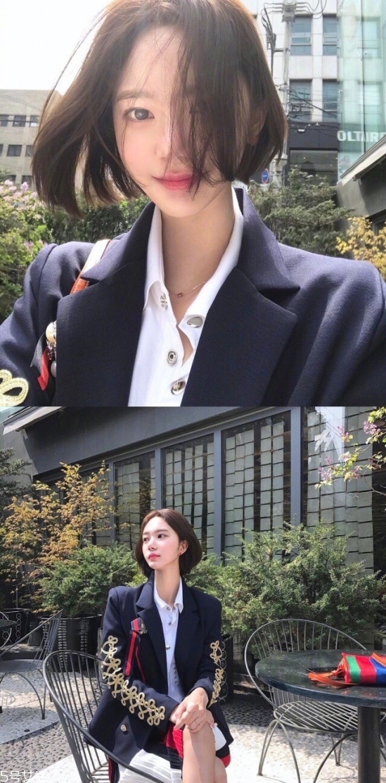 短發(fā)波波頭怎么樣好看 知性又輕熟的韓式中分短發(fā) 短發(fā)波波頭怎么樣好看 知性又輕熟的韓式中分短發(fā)