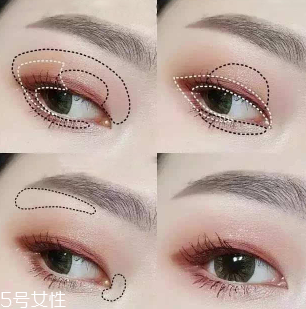 內(nèi)雙怎么畫眼影？使用啞光OR微珠光眼影