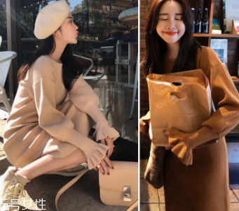 長款毛衣怎么搭配外套？六款毛衣連衣裙怎么搭都好看