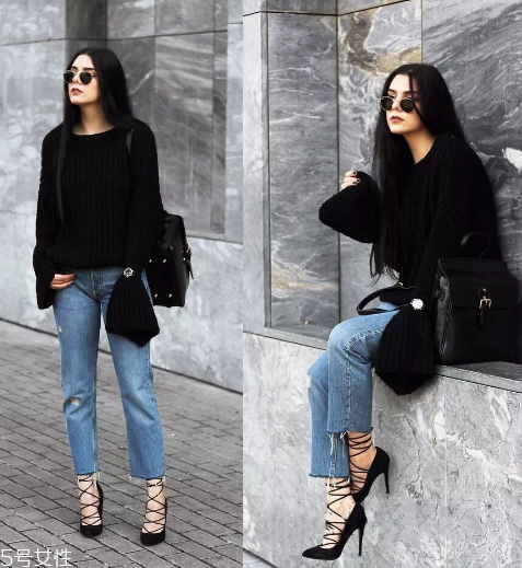 牛仔褲配什么顏色毛衣好看？春天就是要形象百變
