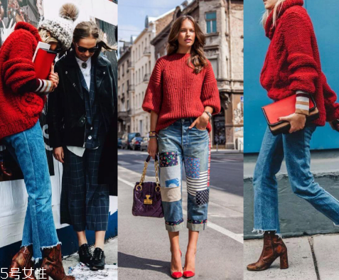 牛仔褲配什么顏色毛衣好看？春天就是要形象百變