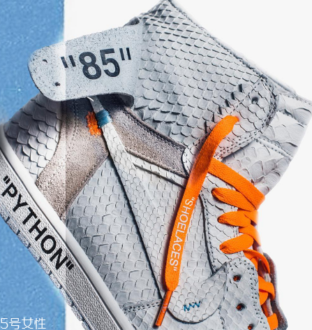 off white與aj 1聯(lián)名款白色蟒皮定制版在哪買_多少錢？