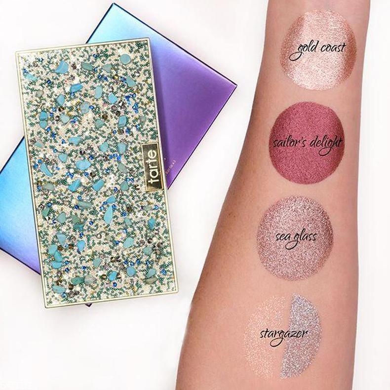 tarte海洋森林珠光眼影盤試色 極致華美眼妝 tarte海洋森林珠光眼影盤試色 極致華美眼妝