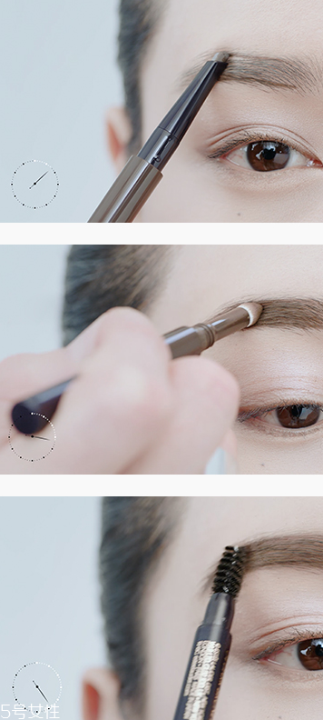 雅詩蘭黛三合一眉筆怎么用？眉筆眉粉眉刷三步走