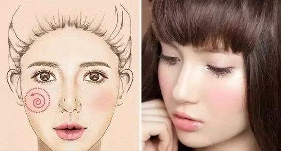 圓臉腮紅的畫(huà)法圖解教程 圓臉腮紅的畫(huà)法圖解教程