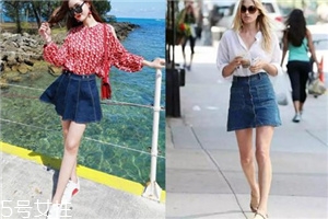 牛仔半身裙怎么搭配？牛仔半身裙搭配技巧