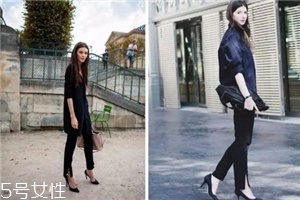 開叉褲子搭配什么上衣？開叉褲子搭配圖片