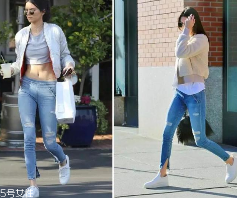 開叉褲子搭配什么上衣？開叉褲子搭配圖片