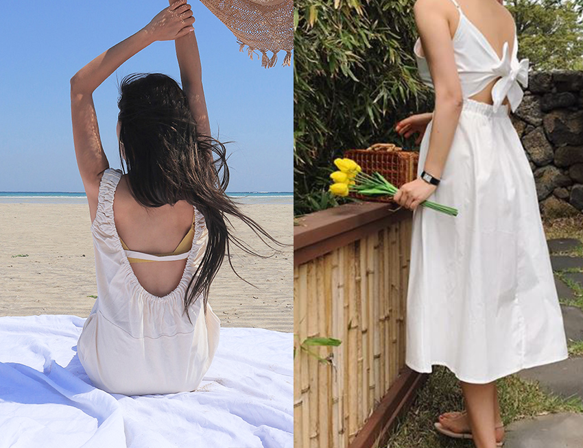 復(fù)古風(fēng)長款連衣裙搭配圖片