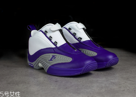 reebok answer 4白紫開箱測評 銳步答案4白紫細節(jié)圖