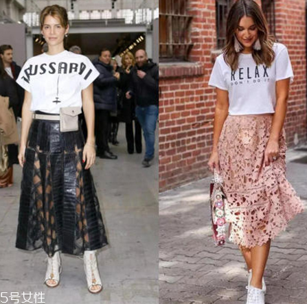 白色t恤下面穿什么？白色t恤下面怎么搭配？