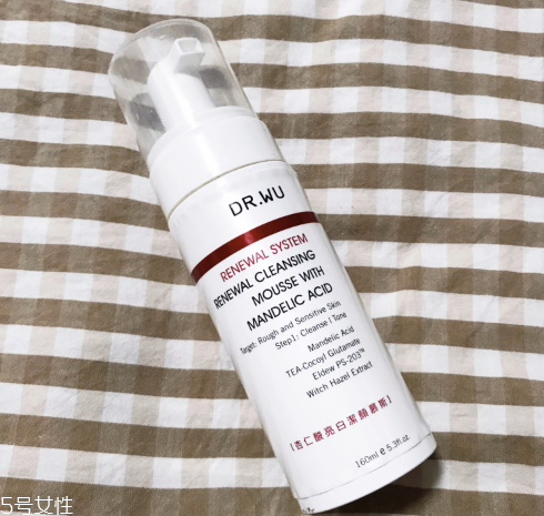 dr.wu杏仁酸亮彩潔顏慕斯泡沫適合膚質 dr.wu杏仁酸潔面