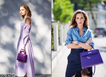 夏天穿紫色好看嗎？夏季紫色穿搭圖片