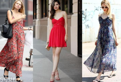 夏天穿吊帶裙怎么搭配？夏季吊帶裙搭配圖片