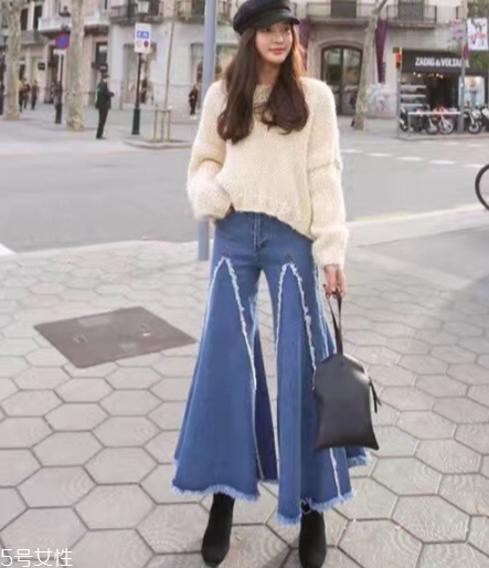 喇叭褲怎么搭配顯腿長？喇叭褲怎么穿顯高？