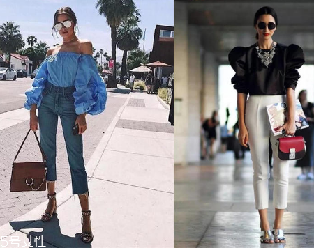 夏天穿泡泡袖好看嗎？夏季泡泡袖穿搭圖片