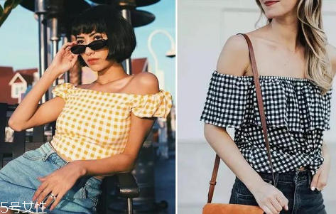 今年夏天流行什么樣的一字肩上衣？一字肩上衣穿搭圖片